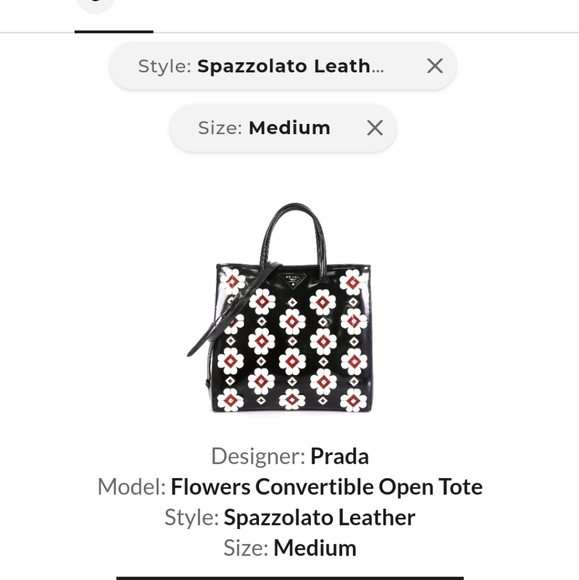 SOLD !Prada open tote - Picture 14 of 14